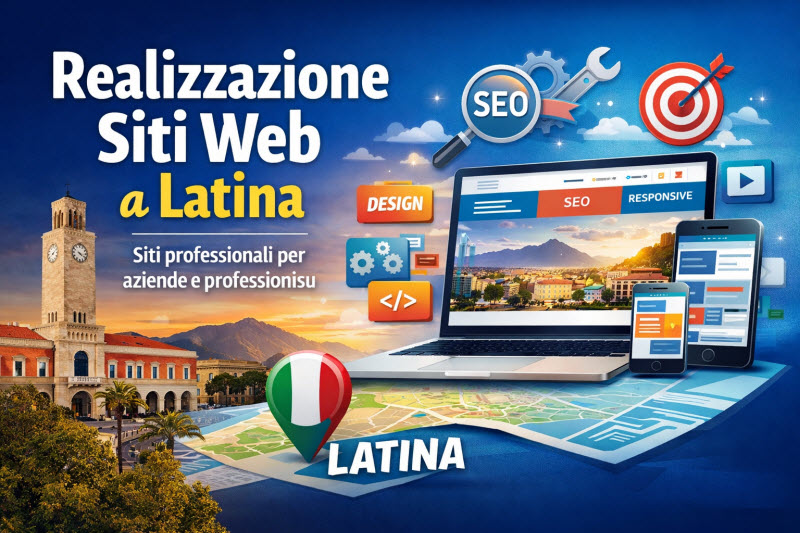 Realizzazione siti web a Latina per aziende e professionisti